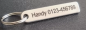 Preview: Schlüsselanhänger mit Gravur personalisiert Wunschtext bei Verlust Edelstahl Text